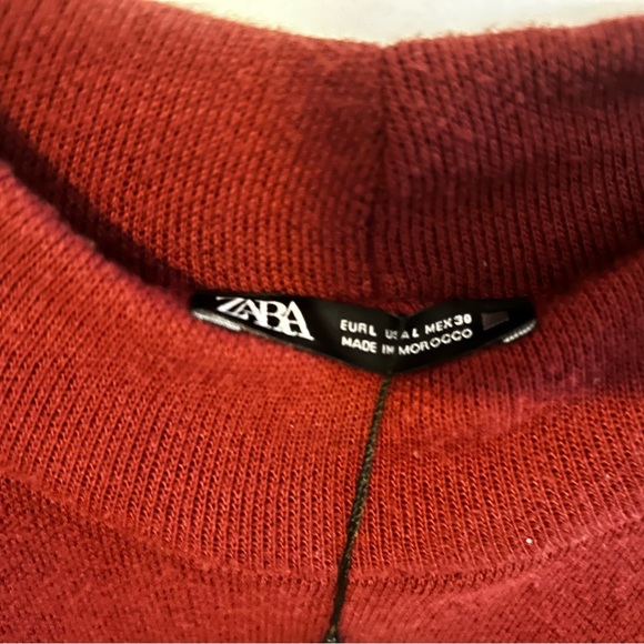 Zara Burgundy Midi Dress (New with Tags) - Picture 5 of 6